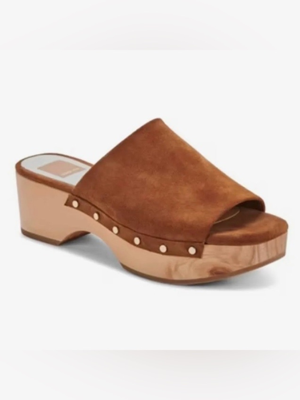 Dolce Vita Dorado Saddle Suede Platform Slide Mules